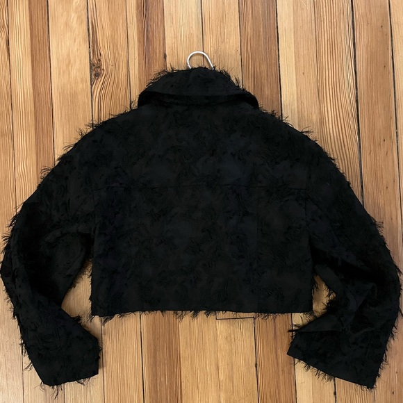 NWOT Cropped Textured Jacket - Picture 10 of 10
